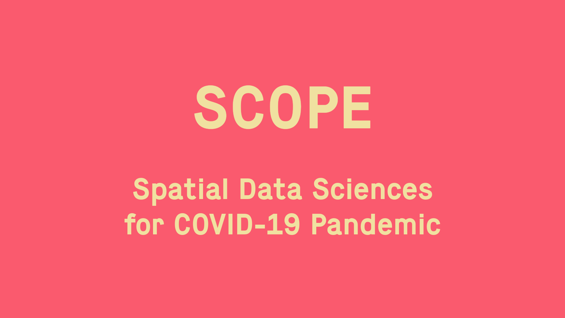 SCOPE workshop on Spatial Risk Management Tool